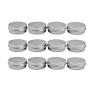 20PCS 5ML 0.17oz Small Ounce Empty Metal Steel Aluminum Jar Tins Cans Slip Slide Bottle Cosmetic Containers Box With Twist Cover For Sample Storage Salves Eye Shadow Make up Lip Balm