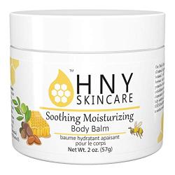 HNY Skincare Soothing Moisturizing Body Balm, 100% Natural, All-Purpose Cream for Dry, Sensitive Skin, With Vitamin E, 2 oz.