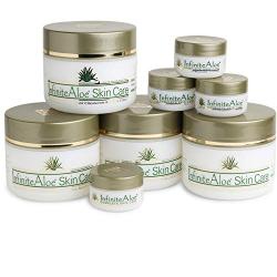 InfiniteAloe Skin Care Cream - Original Scent - (4) 8oz + (4) 0.5oz