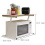 Naiflowers 2 Tier Kitchen Storage Shelf Microwave Storage Rack Oven Standing Spice Rack Kitchen Countertop Storage Organizer, Spice Bottle Jars Rack Holder, 23.6×13.8inch (Brown)