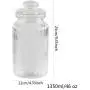 Bocal en Verre Transparent avec Couvercle – Récipient de Conservation pour Biscuits, Contenant pour Thé Grand, Boîtes de Rangement Alimentaire (1350 ml / 45.6 oz) Bocal en Verre Transparent avec Couvercle – Récipient de Conservation pour Biscuits, Contenant pour Thé Grand, Boîtes de Rangement Alimentaire (1350 ml / 45.6 oz)