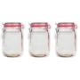 FGRYB 3PCS Mason Jar Zipper Bags, Reusable Airtight Seal Bag, Food Storage Snack Cookie Ziplock Bag, Leakproof Moisture proof Food Saver Bag for Travel/Camp/BBQ/Picnic/Office