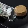 Clear Glass Canister Snack Sugar Spice Jar Tea Storage Jar with Cork Stopper suit for Kitchen Food Storage Accessories