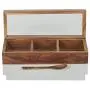 ExclusiveLane Wooden Hand Engraved Multi-Utility Cum Spice Box With Spoon In Sheesham Wood - Masala Dabba Spice Box Spice Rack Spice Organizer Spice Jars Storage Kitchen Box Ancient Cookware