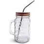 Mason Jar Mugs with Handle, Regular Mouth Colorful Lids with 2 Reusable Stainless Steel Straw, Set of 2 (Rose Gold), Kitchen GLASS 16 oz Jars,''Refreshing Ice Cold Drink'' & Dishwasher Safe Mason Jar Mugs with Handle, Regular Mouth Colorful Lids with 2 Reusable Stainless Steel Straw, Set of 2 (Rose Gold), Kitchen GLASS 16 oz Jars,''Refreshing Ice Cold Drink'' & Dishwasher Safe