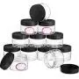 20 Pieces Clear Plastic Cosmetic Jars with Screw On Lids and Labels, Refillable Empty Jars Transparent Portable Containers for Makeup Cosmetic Samples Small Jewelry 20 Pieces Clear Plastic Cosmetic Jars with Screw On Lids and Labels, Refillable Empty Jars Transparent Portable Containers for Makeup Cosmetic Samples Small Jewelry