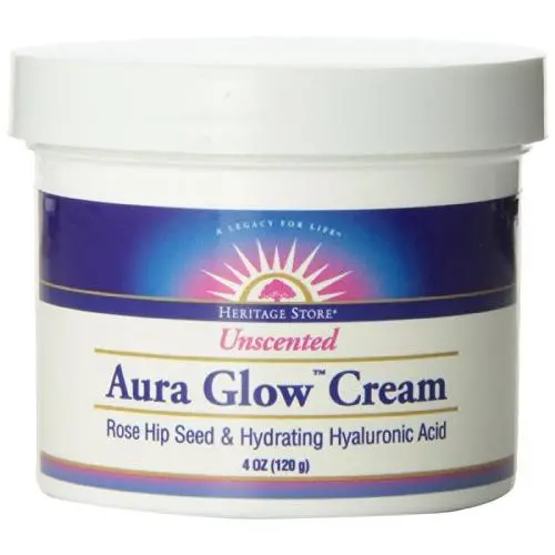HERITAGE STORE Aura Glow Crème sans parfum avec Acide Hyaluronique (Pot) 118 ml HERITAGE STORE Aura Glow Crème sans parfum avec Acide Hyaluronique (Pot) 118 ml