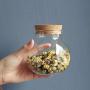 Yl Ly Glass Small Storage Jar Coffee Bean Sealed Cans Candy Nut Bottle Ball Belly Type Glass Bottle