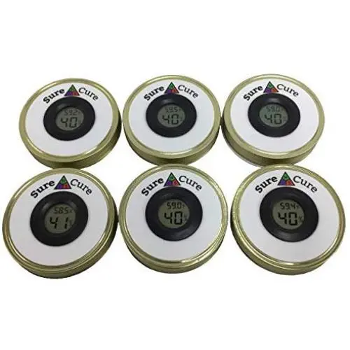 Sure Cure Harvest Lid 6-Pack - Mason Jar Herb Curing & Storage Sure Cure Harvest Lid 6-Pack - Mason Jar Herb Curing & Storage