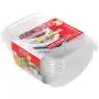 Heidrun 1808 S MCFRESH Set 3 Container, Rectangular, 0.9