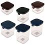 homozy 300ml-1500ml Food Storage Canister -Food Storage Canister with Airtight Lid, Food Storage Jar Kit for Home and Kitchen Serving for Coffee, Sugar, Tea - as described, 300ML