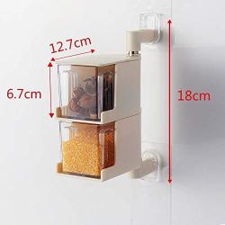 Multi-purpose Punch-free Wall-mounted Spice Box Condiment Box for Talent Kitchen