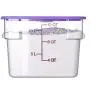 Carlisle 10724AF07 StorPlus Square Container, 11.13" Length, 11.13" Width, 8.25" Height, Polycarbonate, 12 Quart, Purple (Pack of 6) Carlisle 10724AF07 StorPlus Square Container, 11.13" Length, 11.13" Width, 8.25" Height, Polycarbonate, 12 Quart, Purple (Pack of 6)