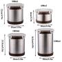 KAFEI Coffee Storage Cannister, 4 Pack Airtight Coffee Storage Tin, Stainless Steel Containers, Airtight Coffee Storage Jar for Coffee, Tea, Nuts and Powders