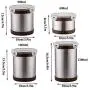 KAFEI Kaffeebehälter, 4er-Set, luftdichte Edelstahl-Tüten, ideal zum Lagern von Kaffee, Tee, Nüssen und Pulvern