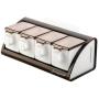Perforation-free Condiment Box Set With Salt Shelf Household Condiment Tank Receives Box Wall Hanging Condiment Box Condiment bottles (Color : A380)