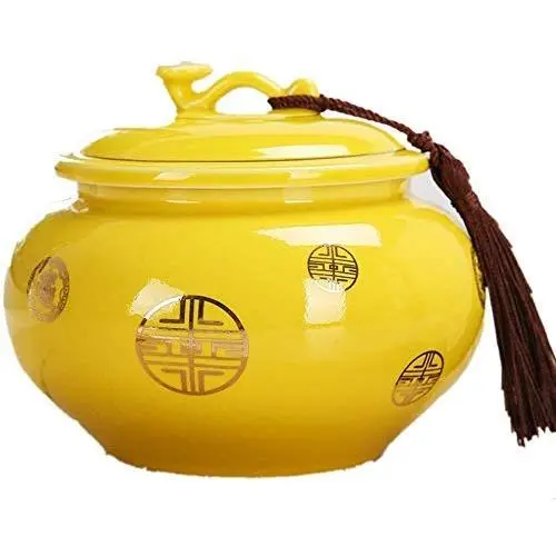 ETERLY Creative Ceramic Tea canisters,Moisture-Proof Tea Caddy Coffee Sealed Storage Jars Sugar Bowl for Home Gifts-A 15x12cm(6x5inch) (Color : A, Size : 15x12cm) ETERLY Creative Ceramic Tea canisters,Moisture-Proof Tea Caddy Coffee Sealed Storage Jars Sugar Bowl for Home Gifts-A 15x12cm(6x5inch) (Color : A, Size : 15x12cm)