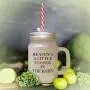 Brown HeavenS A Little Closer In The Barn Frosted Glass Mason Jar With Straw