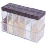 KARYHOME Gewürzstreusel-Behälter, Gewürzsprüher-Set, Essensbehälter, braun