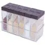 KARYHOME Spice Shaker Jars, Seasoning Shaker Box Condiment Set , Seasoning Storage Containers,Brown