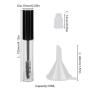 GTHER 10PCS 10ML Empty Mascara Tube Bottle with Eyelash Wand & Rubber Inserts & Funnels Set for Castor Oil/Eyelash Growth Oil, DIY Mascara Eyelash Cream Container with Cap, Black