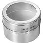 Yinpinxinmao Stainless Steel Spice Seasoning Jar Storage Flavoring Container Pot Box Magnetic Storage Container Silver