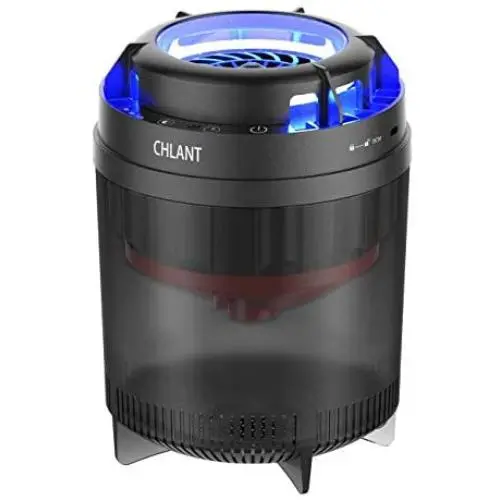 CHLANT Phantom II Fliegenfalle Insektenspinkler Lampe Indoor: Fliegen, Früchtefliegen, Mücken, Kleine Motten, Insektenspinkler – Einzigartiges Doppel-Luftkanal-Design UV-Insektenspinkler, Nicht-Toxisch, Keine Zapper