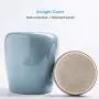 Ceramic Pottery Cereal Containers Canister Cookie Jar with Lids Large, Airtight Food Storage Containers Bins for Kitchen Pantry Organization Flour Rice Candy Bulk, 2.2L, 21x16cm (Color : Blue)