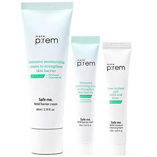 MAKEP:REM Safe me. Relief Barrier Cream 2.70 Fl. Oz. Intensive Moisturizing Cream to Strengthen Skin Barrier with Panthenol & Ceramide NP by Makeprem