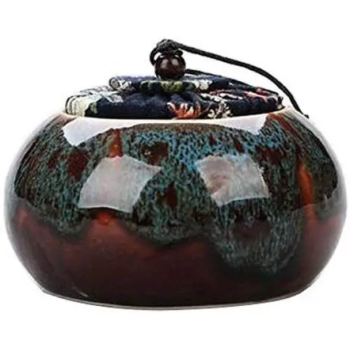 Schwarze Verführung [Multicolor-3] Keramik Teebehälter Kaffee Töpfe Gewürzglas Exquisite Tee-Dose