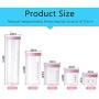 Convenient cover sealing cans food storage tanks plastic thick storage bottle storage boxes kitchen tools Home Organization Jars,Random Color,500ml