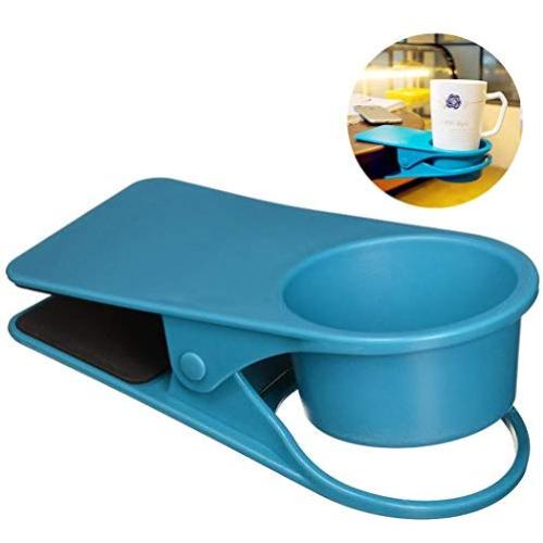 JUSTDOLIFE Cup Holder Clip Portable Drinking Cup Holder Clip Desk Cup Holder for Home