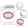 Clear Empty Plastic Storage containers with Lids - Square Plastic Containers - Plastic Jars with Lids ? BPA Free Plastic Jar - Food Grade Air Tight with Easy Grip Handles (6 Pack 32 Oz)