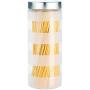 Kitchen Food Storage Jar Airtight Food Storage Kitchen Glass Jar Moisture-Proof Home Multi-Purpose Jam Bottle Cruet Storage Tanks 4-Piece Frosted