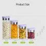 WANGLXST Aufbewahrungskrügener Set, Lebensmittelbehälter, Pantry Durable Seal Pot Müsligefach Aufbewahrungsvorrat Trockene Lebensmittel Flüssige Behälter Klare Behälter, Lila