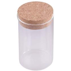 Glass Kitchen Canister Snack Sugar Tea Storage Jar Bottle Transparent with Cork