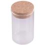 Glass Kitchen Canister Snack Sugar Tea Storage Jar Bottle Transparent with Cork
