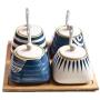 Mini Spice Jars Creative ceramic set spice jar kitchen supplies