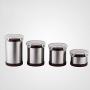 KAFEI Coffee Storage Cannister, 4 Pack Airtight Coffee Storage Tin, Stainless Steel Containers, Airtight Coffee Storage Jar for Coffee, Tea, Nuts and Powders