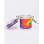 Ensemble de petits pots en verre étanches pour herbes - Feuilles de la vie, Tie Dye et Feuilles de la galaxie violette argent métallique, 45 ml, 7.6 cm Ensemble de petits pots en verre étanches pour herbes - Feuilles de la vie, Tie Dye et Feuilles de la galaxie violette argent métallique, 45 ml, 7.6 cm