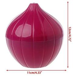 Garlic Storage - Onion Garlic Container Food Holder Unique Bulb Shaped Fresh Storage Saver Kitchen