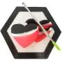 SZBS A Set Silicone Container Hexagon Mat 17ml Container Heart-Shape Container Wax Oil Container Concentrate Storage Containers Wax Silicone Jar With A Metal Rod (Black, 1) SZBS A Set Silicone Container Hexagon Mat 17ml Container Heart-Shape Container Wax Oil Container Concentrate Storage Containers Wax Silicone Jar With A Metal Rod (Black, 1)