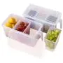MAYROUND Airtight Food Storage Containers Sets,Cosmetics Cabinet Desktop Storage Containers with Lids for Rice Food Fruit Eggs Snacks Cosmetics in Bedroom, Dining Room, Kitchen 2 Pieces/Set