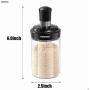 CSPFAIRY Food Grade Glass with Spoon Kitchen Spice Jars Seal Multifunction Solid Solution Seasoning Ketchup Bottle