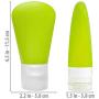 SHANY Ultimate Jetsetter Travel Container Set - TSA Approved Silicone Refillable Cosmetic Bottles - Pack of 5
