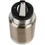 Isolierbehälter & Essbehälter mit Klapplöffel (473 ml) - Edelstahl Food Jar für heiße und kalte Speisen | Suppen, Kaffee, Wasser, Flüssigkeiten | Luftdicht, Dicht