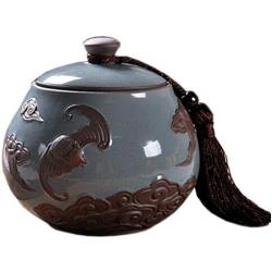 Kylin Express Candy/Snack Pot Tea Coffee Storage Jar Chinese Tea Container 900 ML