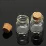 Glass Jars Bottles With Cork Stoppers 5PCS Glass Bottles Wishing Bottle Transparent Empty Message Vials Sample Storage Mason Jars with Cork Stoppers Ornaments
