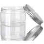 Bouteilles en plastique 128 pièces de 200 ml avec couvercle en bambou, pour stockage de produits de beauté, cuisine et produits ménagers - BPA Free Bouteilles en plastique 128 pièces de 200 ml avec couvercle en bambou, pour stockage de produits de beauté, cuisine et produits ménagers - BPA Free