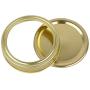 IEFIEL 8Pcs 70mm Stainless Steel Air Tight Replacement Screw Bands/Rings with Discs for Mason Canning Jars Gold One Size